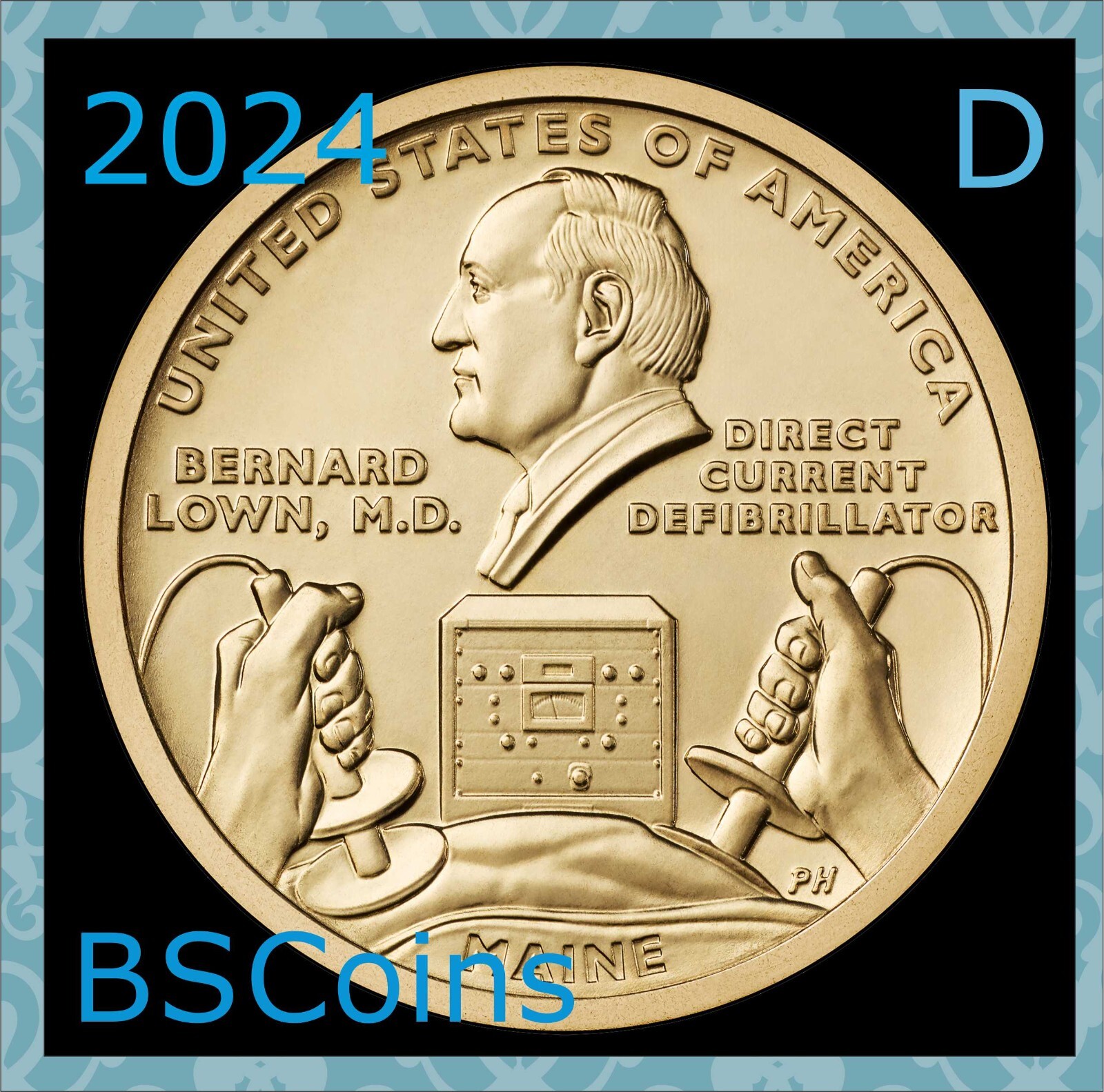 2024 D American Innovations DC Defib - ME Dollar - ONE Coin - FREE Ship TODAY!!