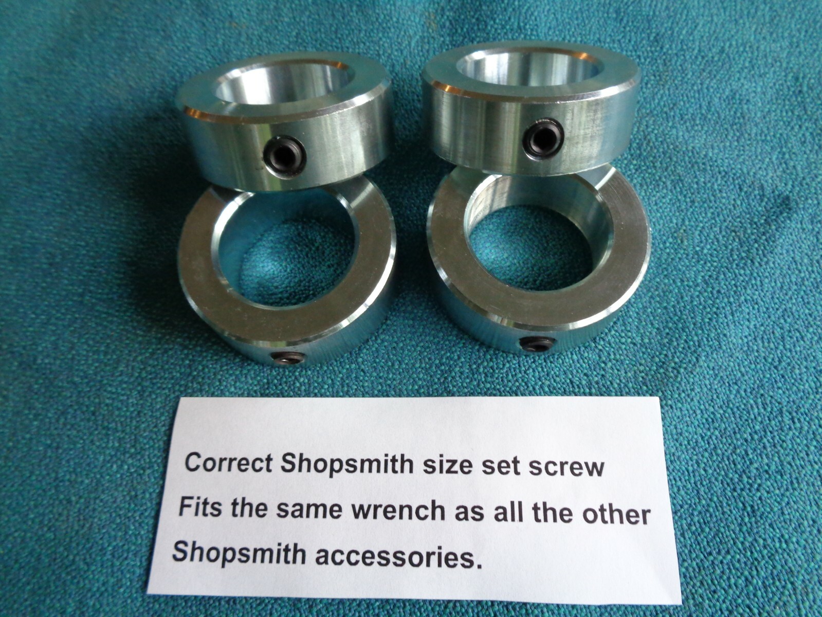 4 NEW HEAVY DUTY STEEL STOP COLLARS MADE IN USA FOR SHOPSMITH MARK V 500 510 520