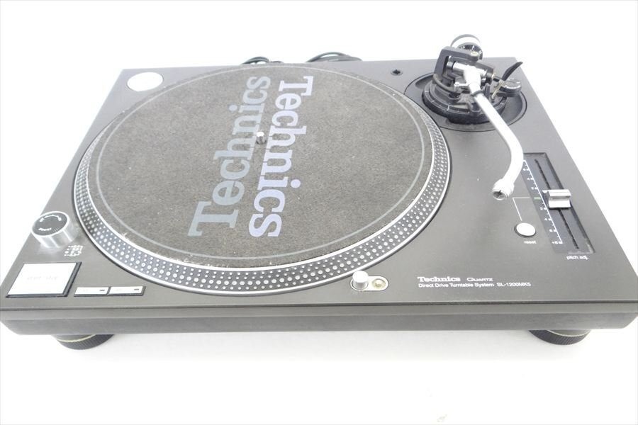 Technics SL-1200MK5 Black DJ Turntable record player tested