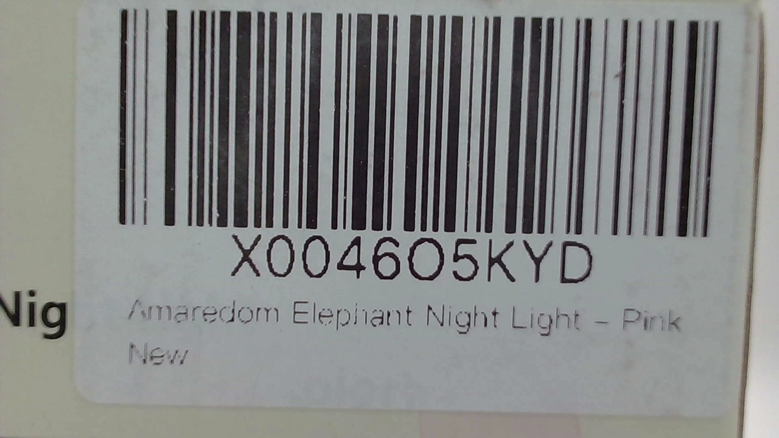 Amaredom Pink Elephant Night Light Electric