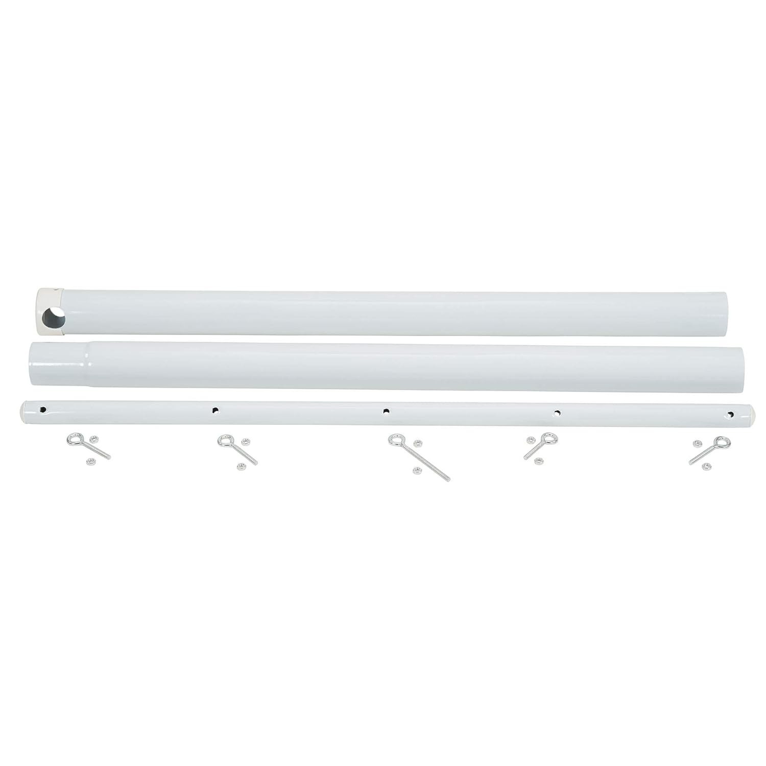 Mega Outdoor Clothesline Single T-Post White