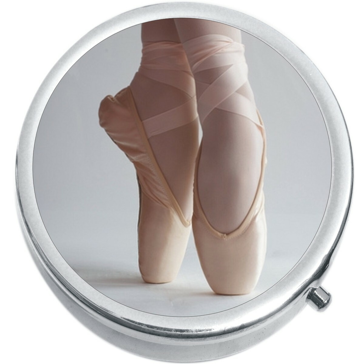Ballet Shoes Medicine Vitamin Compact Pill Box