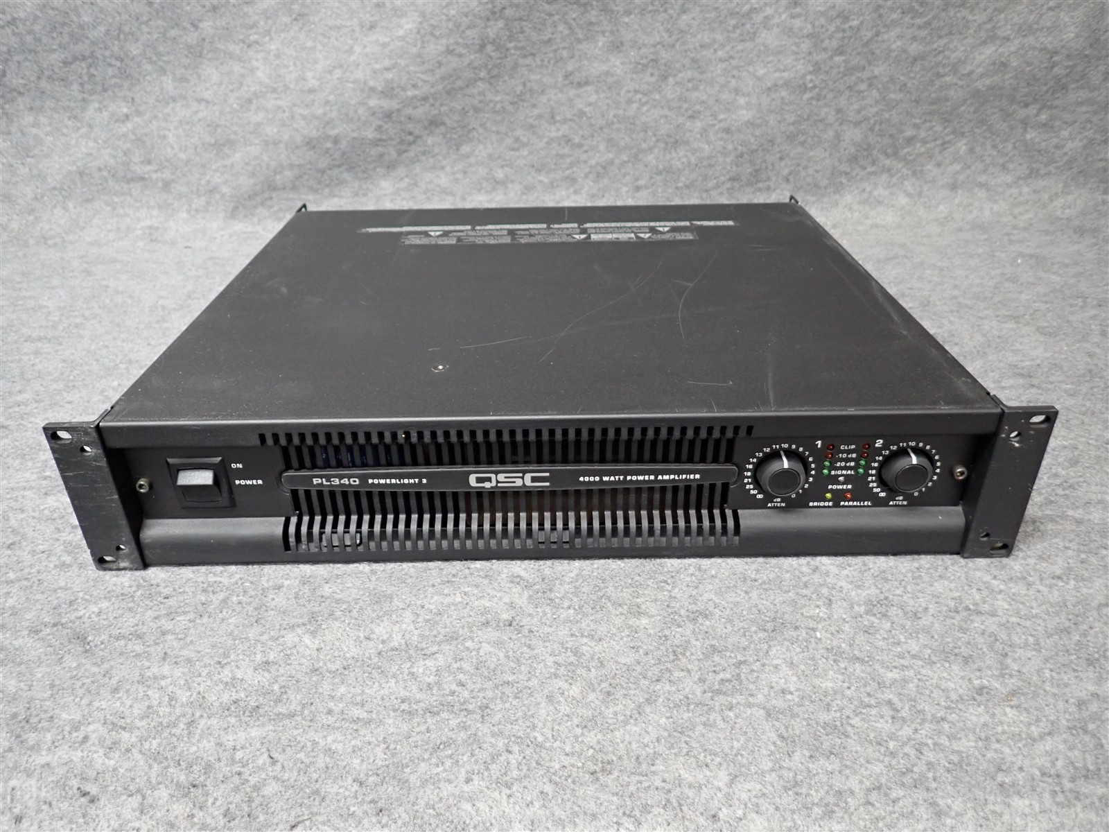 QSC PowerLight PL340 2 Channel Professional Power Amplifier 1350WPC (#68) (HH3)