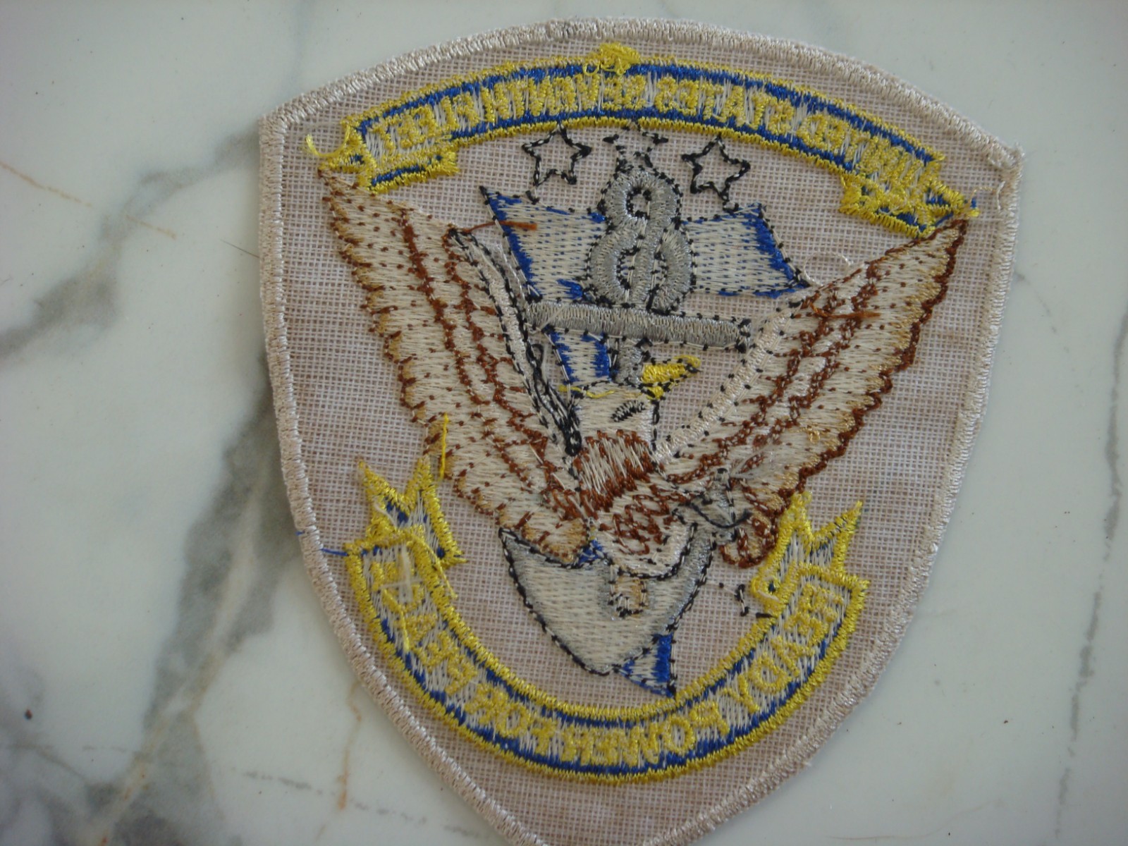US NAVY SEVEN FLEET "READY POWER FOR PEACE", VIETNAM WAR PATCH