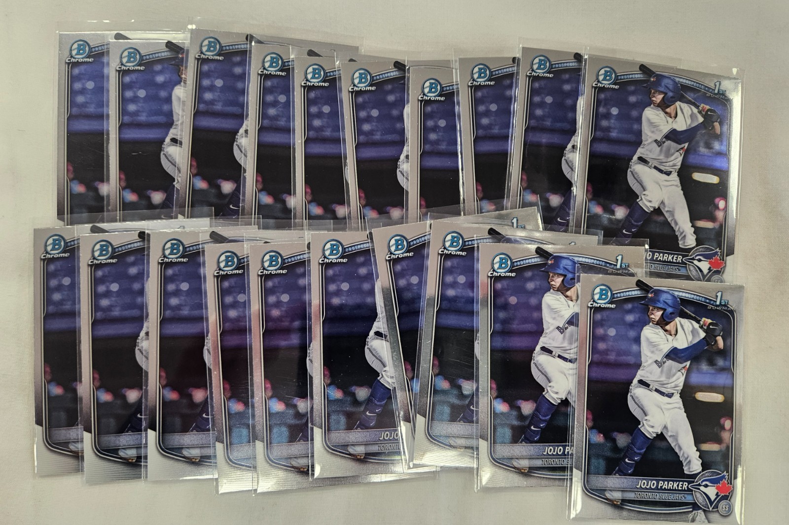 2025 Bowman Chrome Draft Jo Jo Parker BDC-8 20 Card Lot