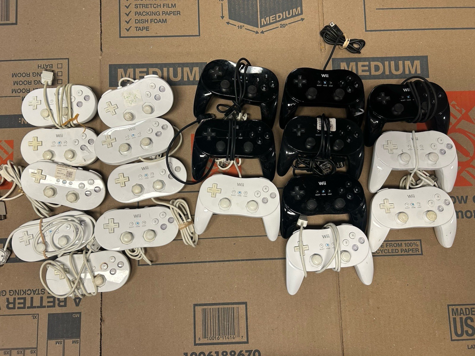 (21) Nintendo Wii Classic & Pro LOT PARTS REPAIR BROKEN Genuine OEM
