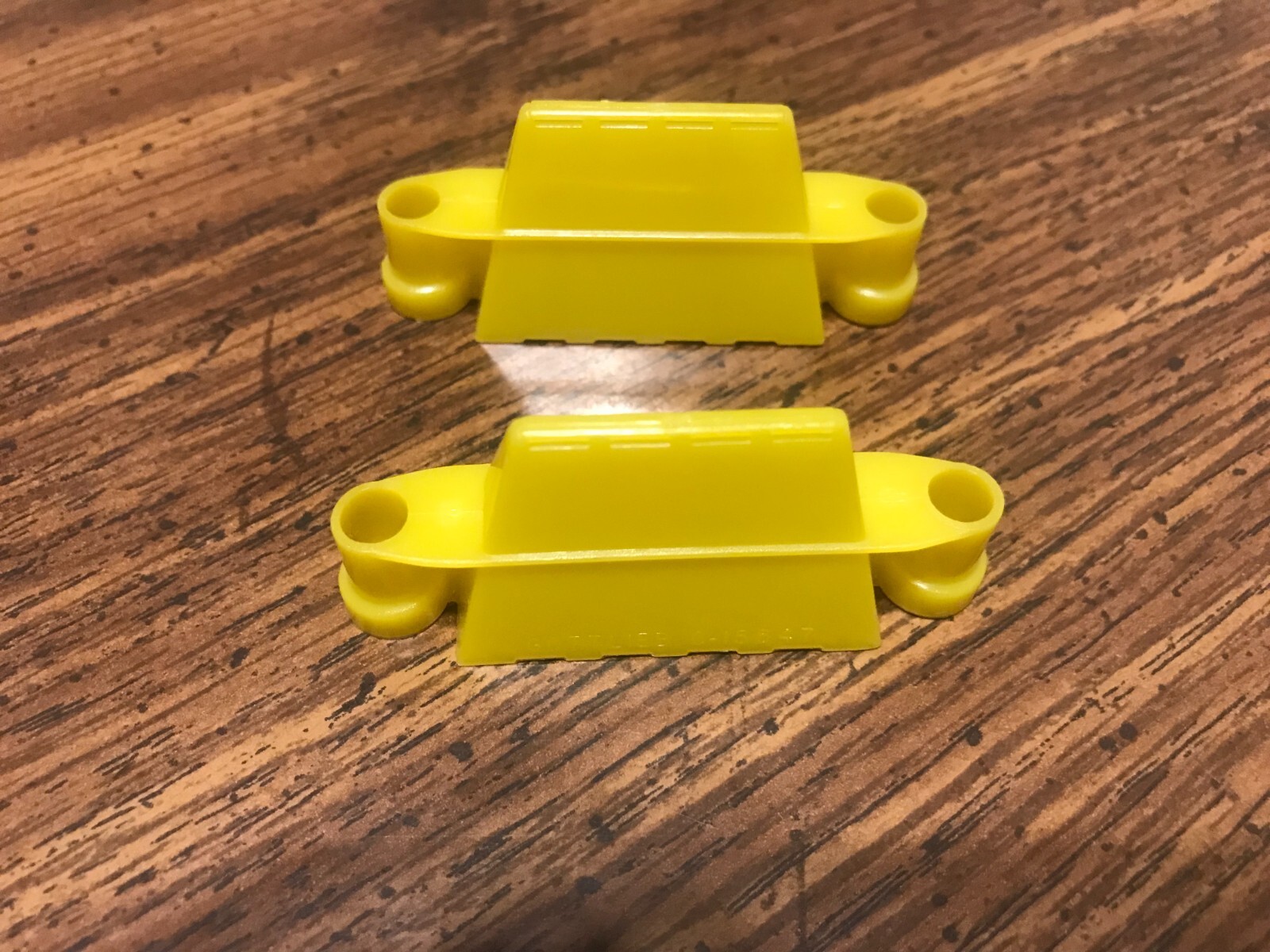 Set of 2 Gottlieb Yellow Tent Style Pinball Lane Guides C15647Y ( NEW )