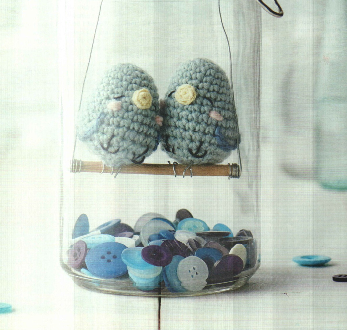 BILL AND COO AMIGURUMI BIRDS 2" STUFF ANIMALS TOY CROCHET PATTERN INSTRUCTIONS