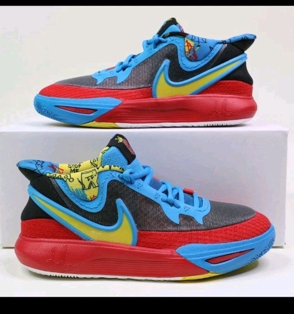 ✅️🏀Nike Kyrie 8 GO SE Blue Red Athletic Shoes Youth Size 5.5Y  (DQ8080-012)