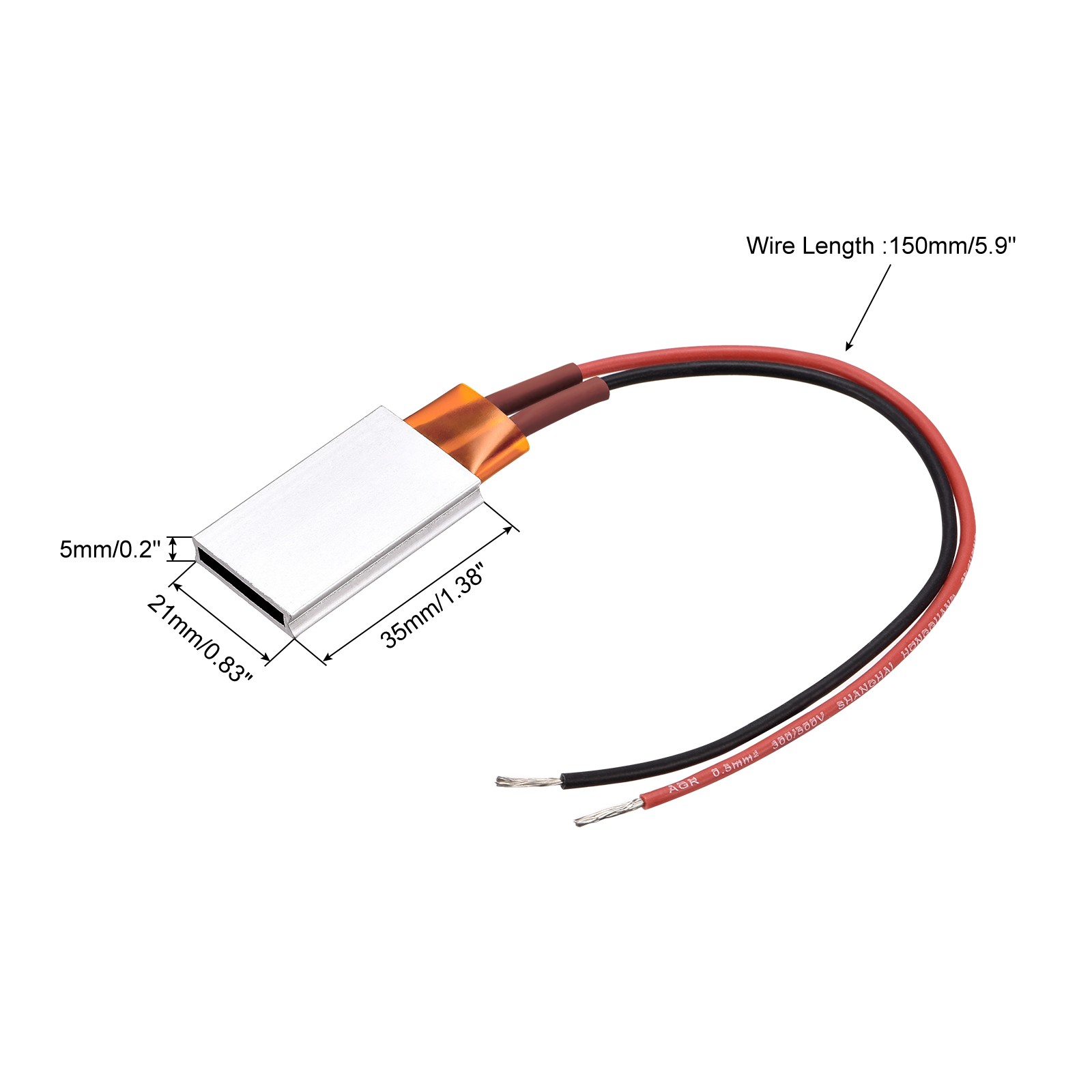 Heating Element 48V 7W-50W 220C Consistent Temperature Ceramic Thermostatic