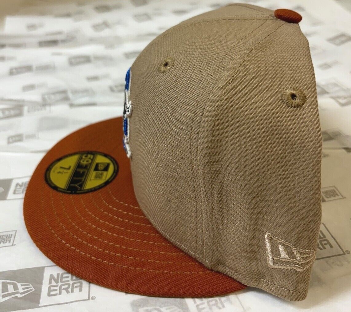 Durham Bulls MILB New Era 59Fifty Fitted Hat ~Camel/Rust