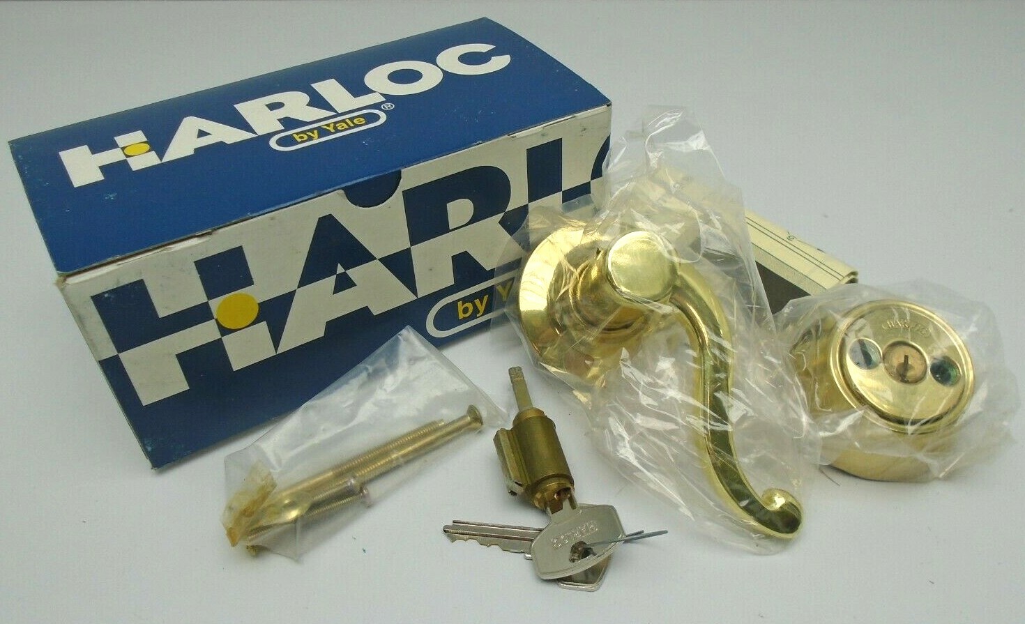Harloc Yale Terra Sanannah Double Cylinder Lever 640SL-DBL Polished Brass 1742HW