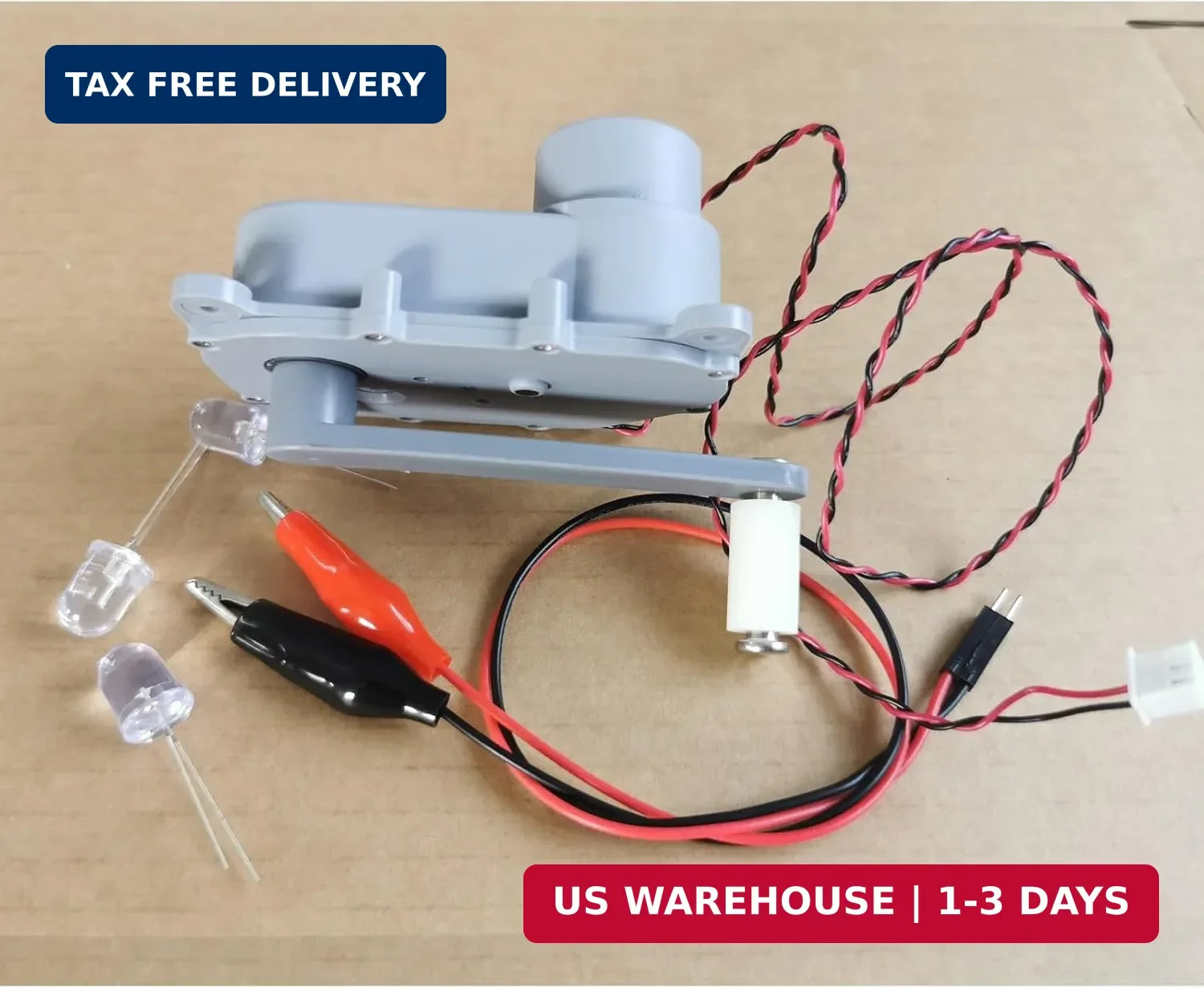 Nightbreeze Hand Crank Generator for Physics & Science Labs - DIY Energy Convers