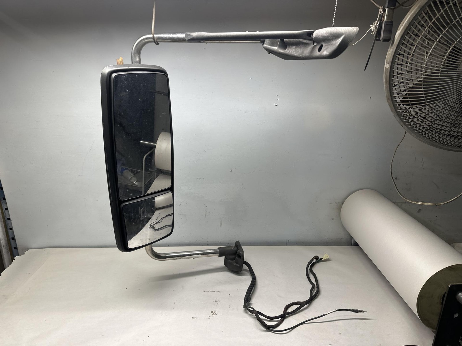 2007-2014 International PROSTAR POLY/CHROME Left Door Mirror Used P/N 3604446C94
