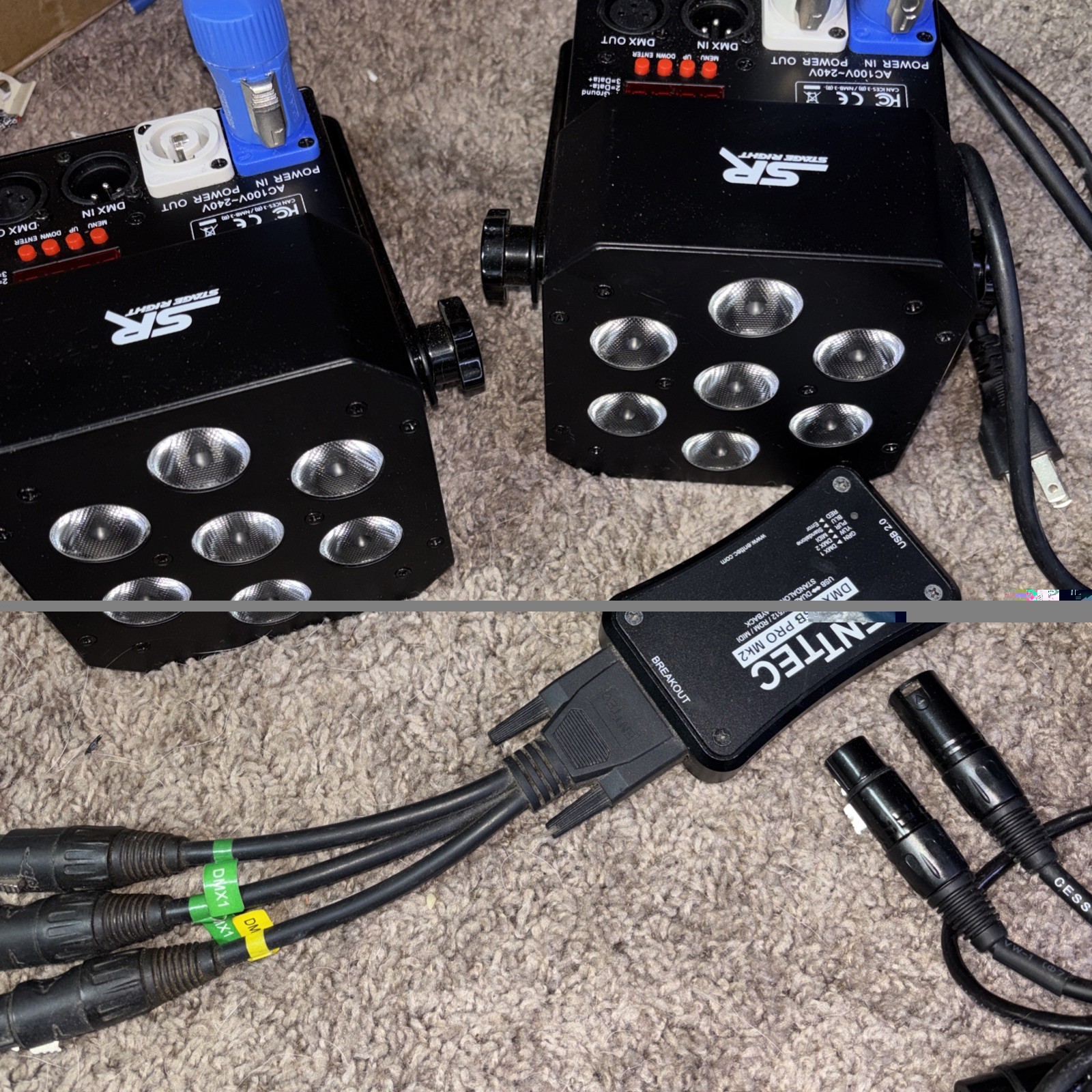 ENTTEC DMX USB PRO MK2 Dual DMX512/RDM/MIDI Interface Rare Pro Lighting Unit