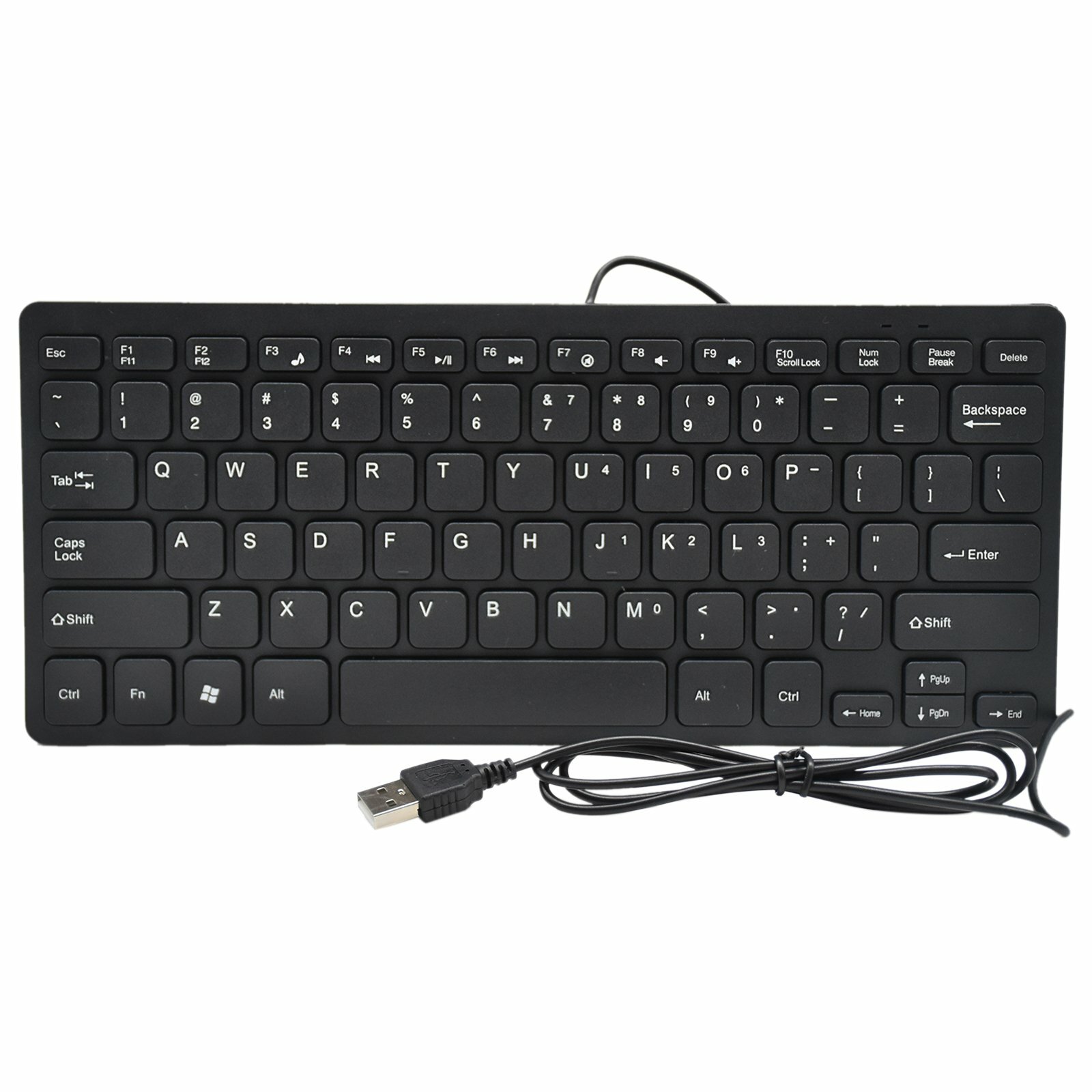 Ultra-Thin Wired USB 2.0 Keyboard Universal Portable 78 Keys Mini Keyboard