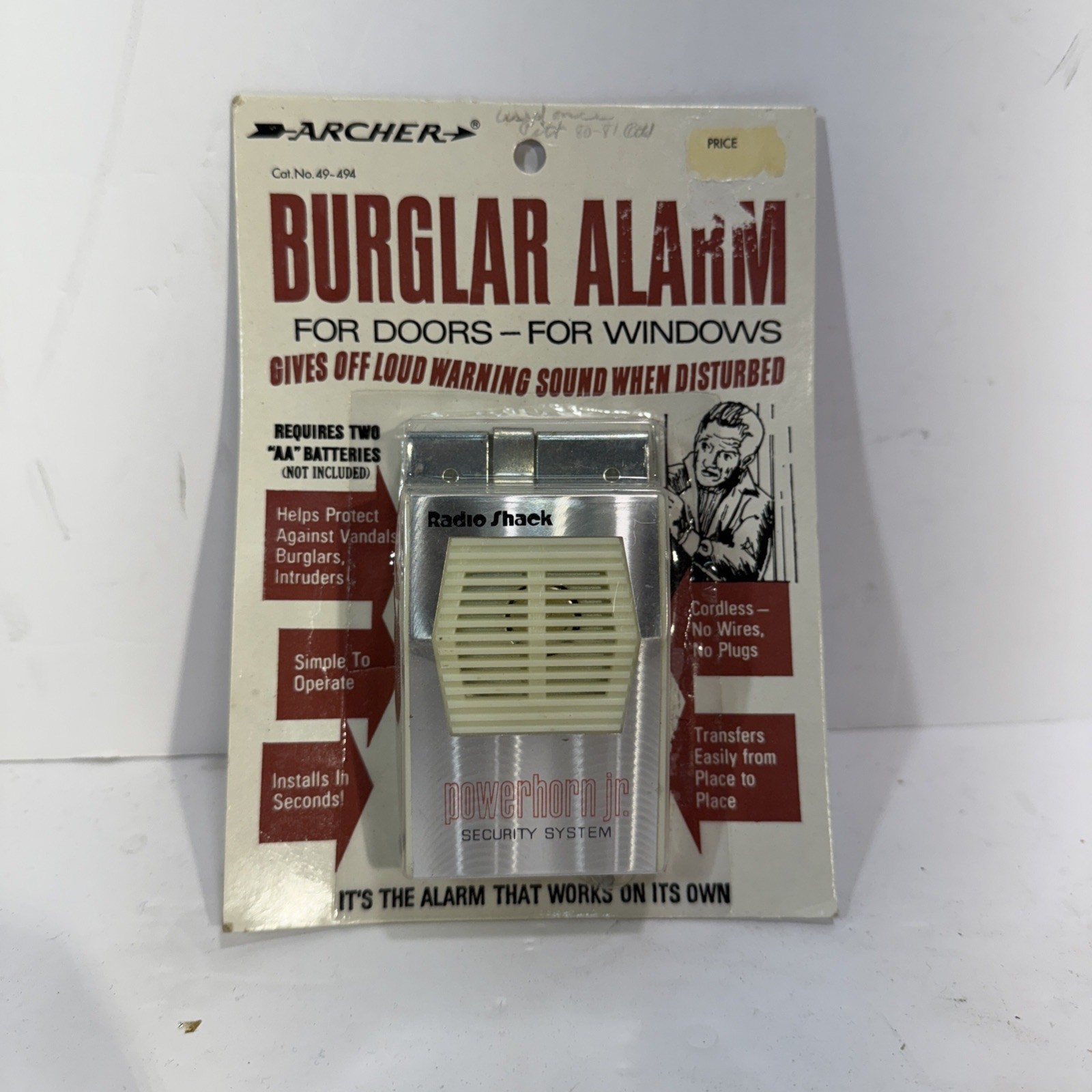 Vintage Archer Burglar Alarm Doors Windows Radio Shack In Packaging