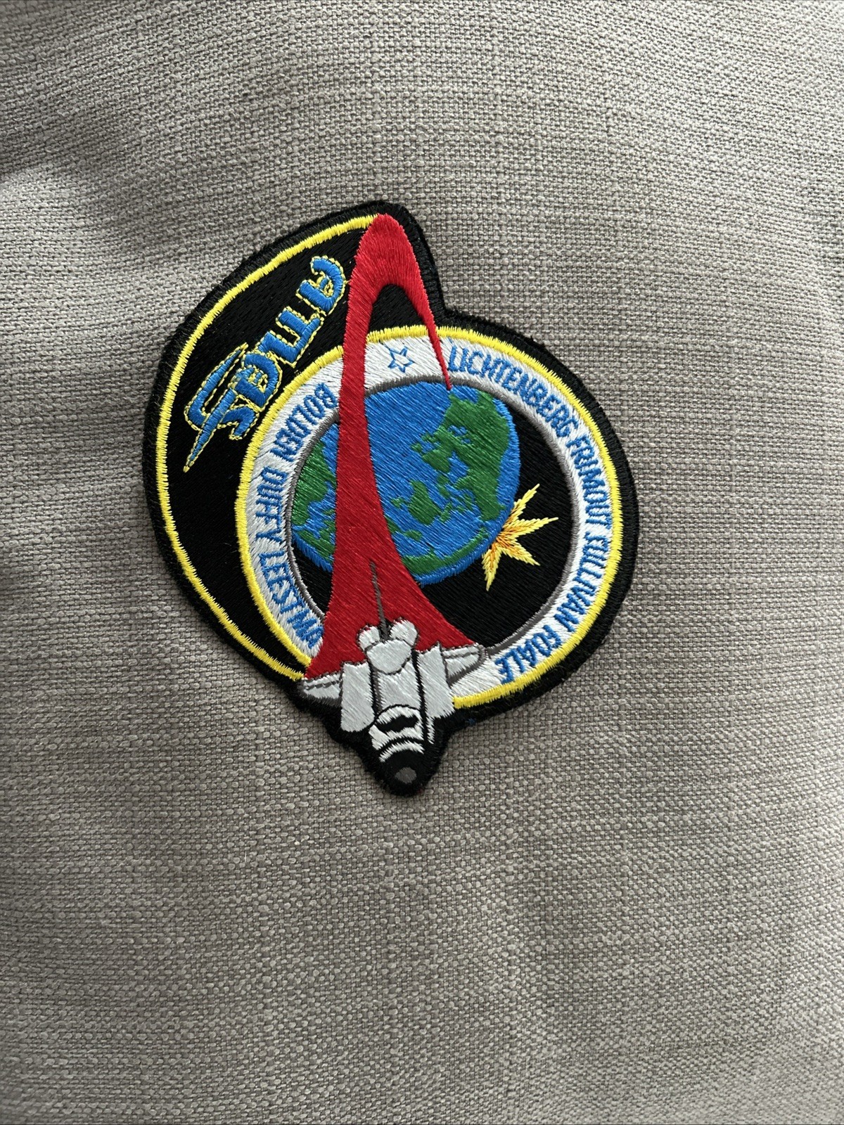 Atlas Lichtenberg Frimout Sullivan Foale Bolden Duffy Leestma Space Travel Patch