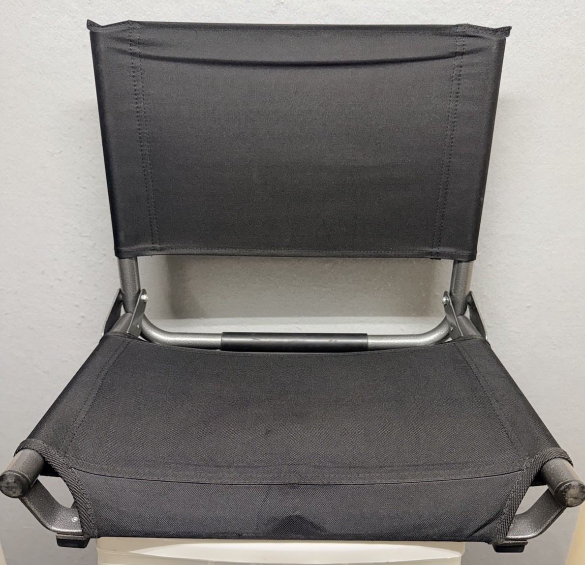 Cascade Mountain Sturdy Folding Stadium Bleacher Seat w/ Back Support ~ Black ~