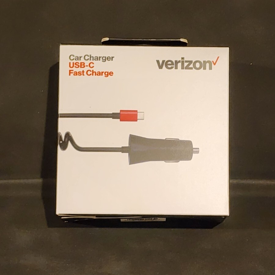 Verizon VPCPDTYPEC-M1 6ft 3 Amp Fast Charge USB-C Car Charger - Black
