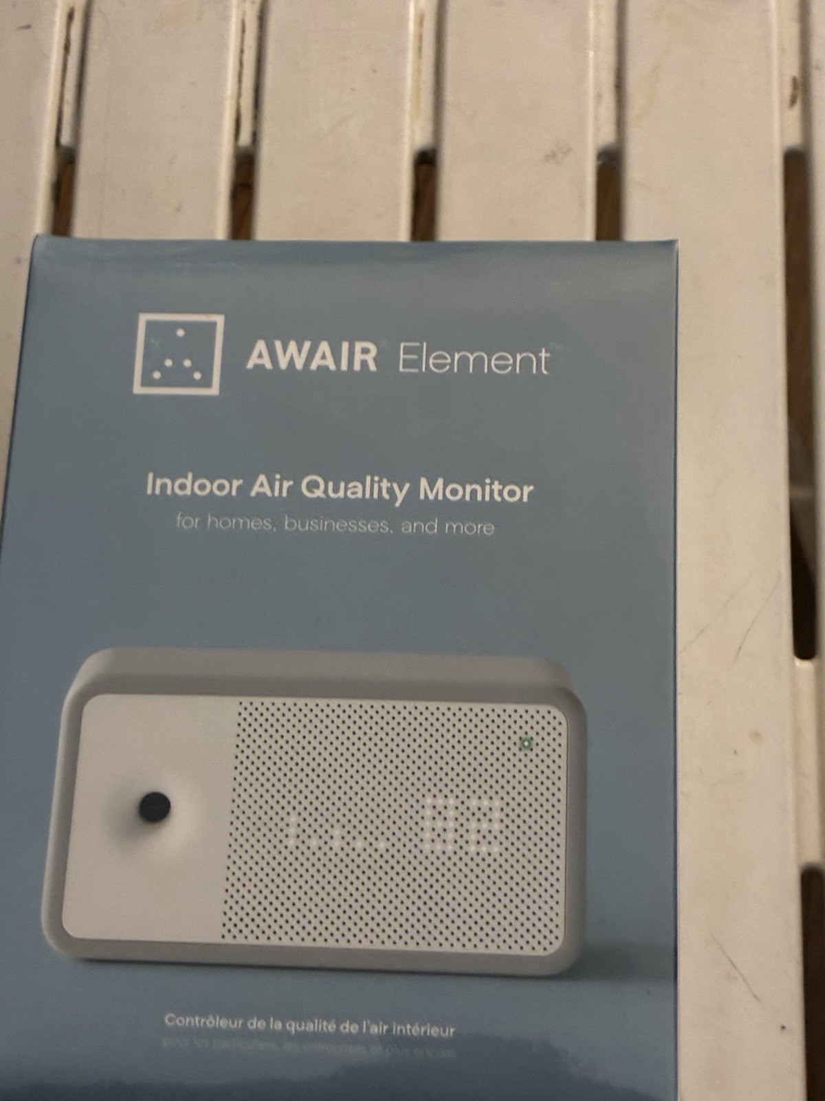 Awair Element Indoor Air Quality Monitor and mine PlanetWatch BRAND NEW