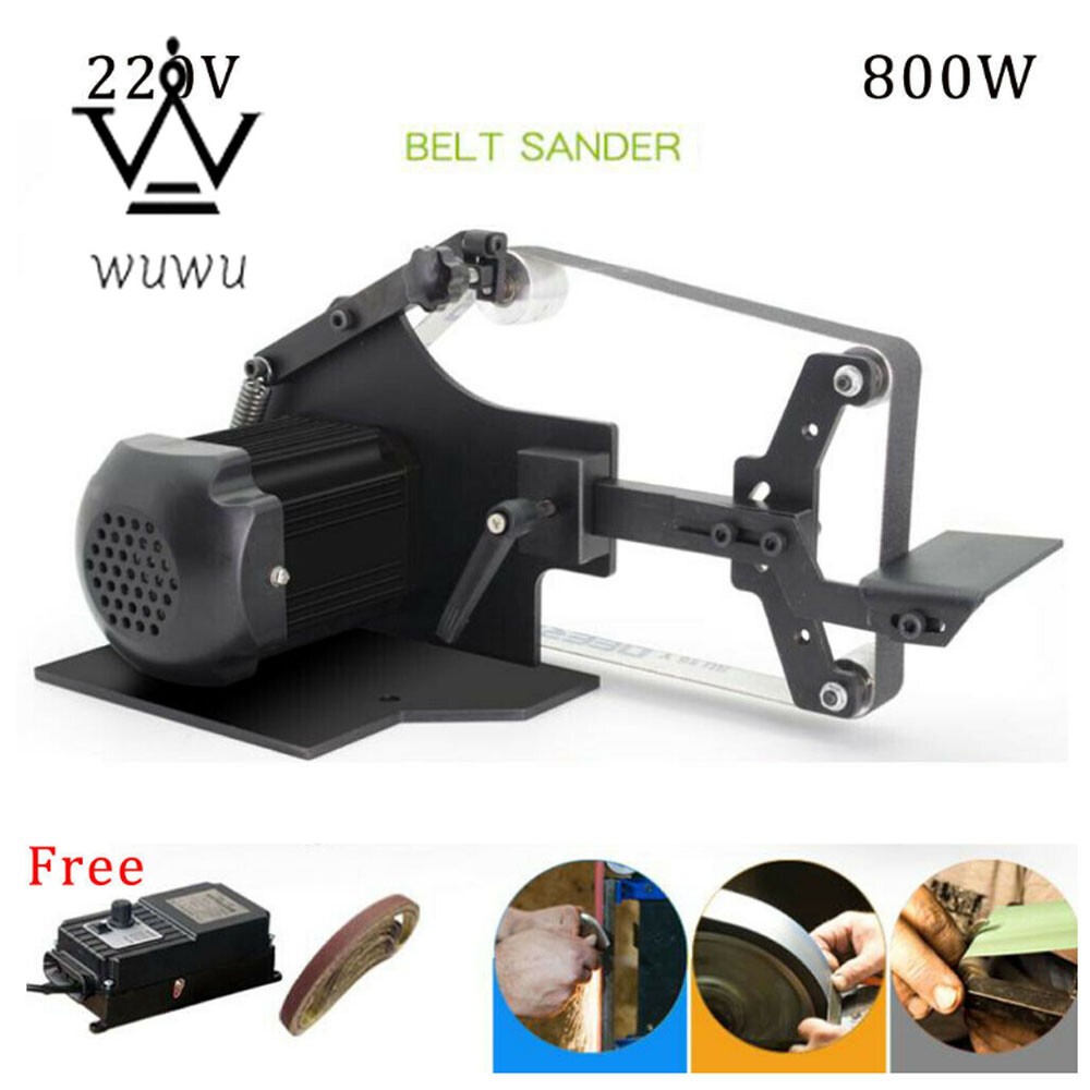 Electric Brushless Machine Belt Sander DIY Polishing Grinding Machine 5000RPM/M