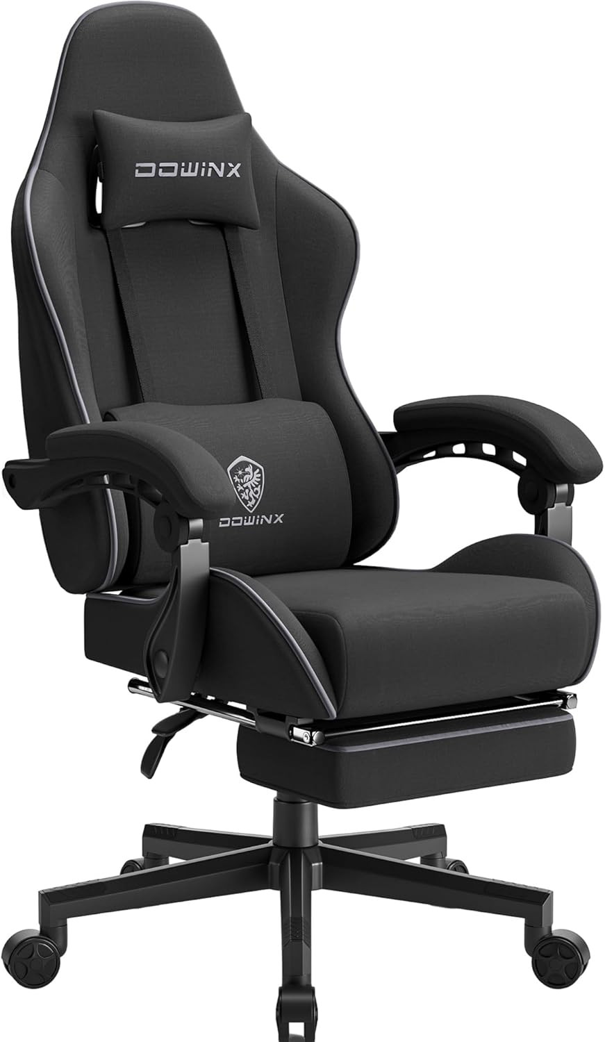 Gaming Chair Fabric with Pocket Spring Cushion, Massage Game Chair Cloth with He