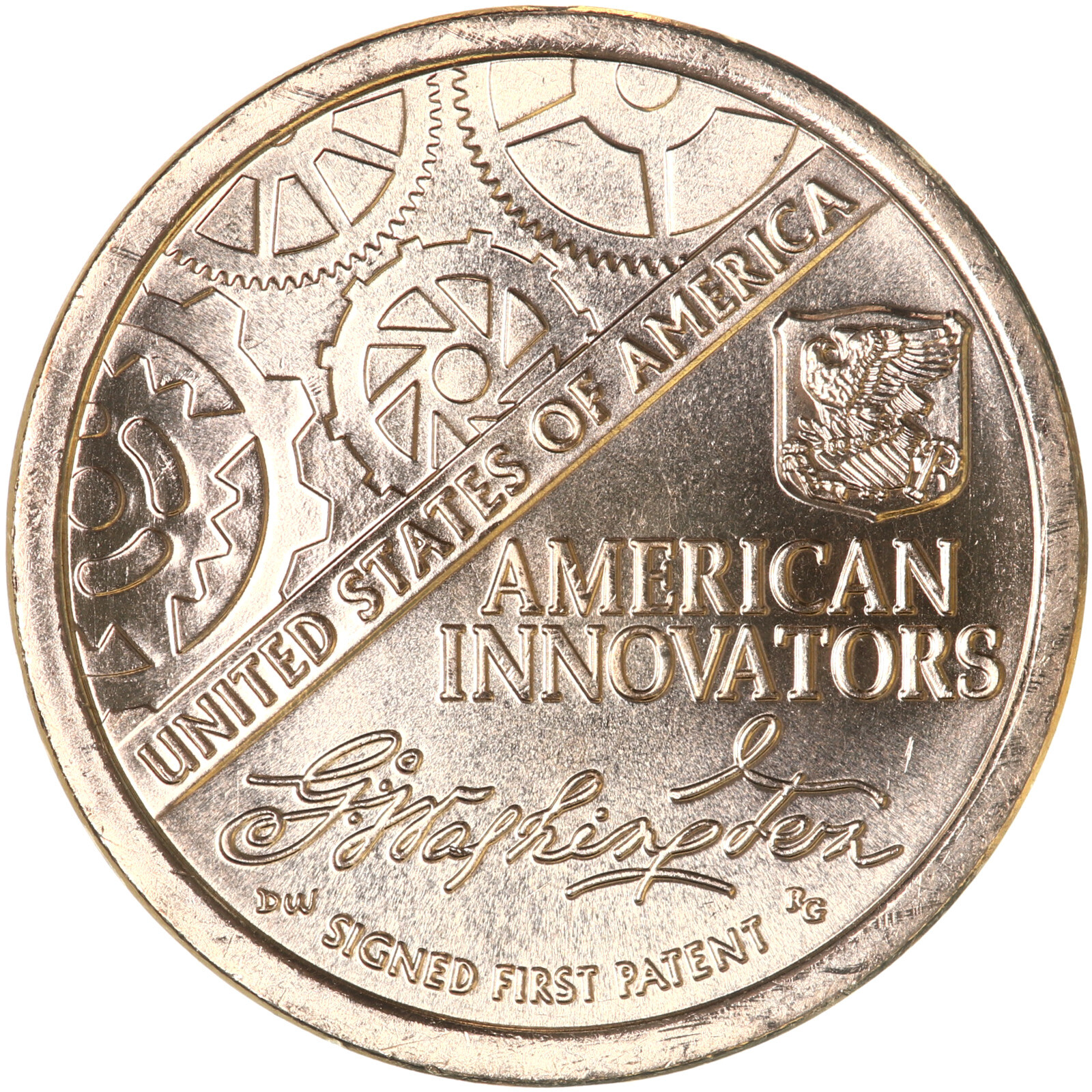 2018 D American Innovation Signed First Patent Dollar Choice BU