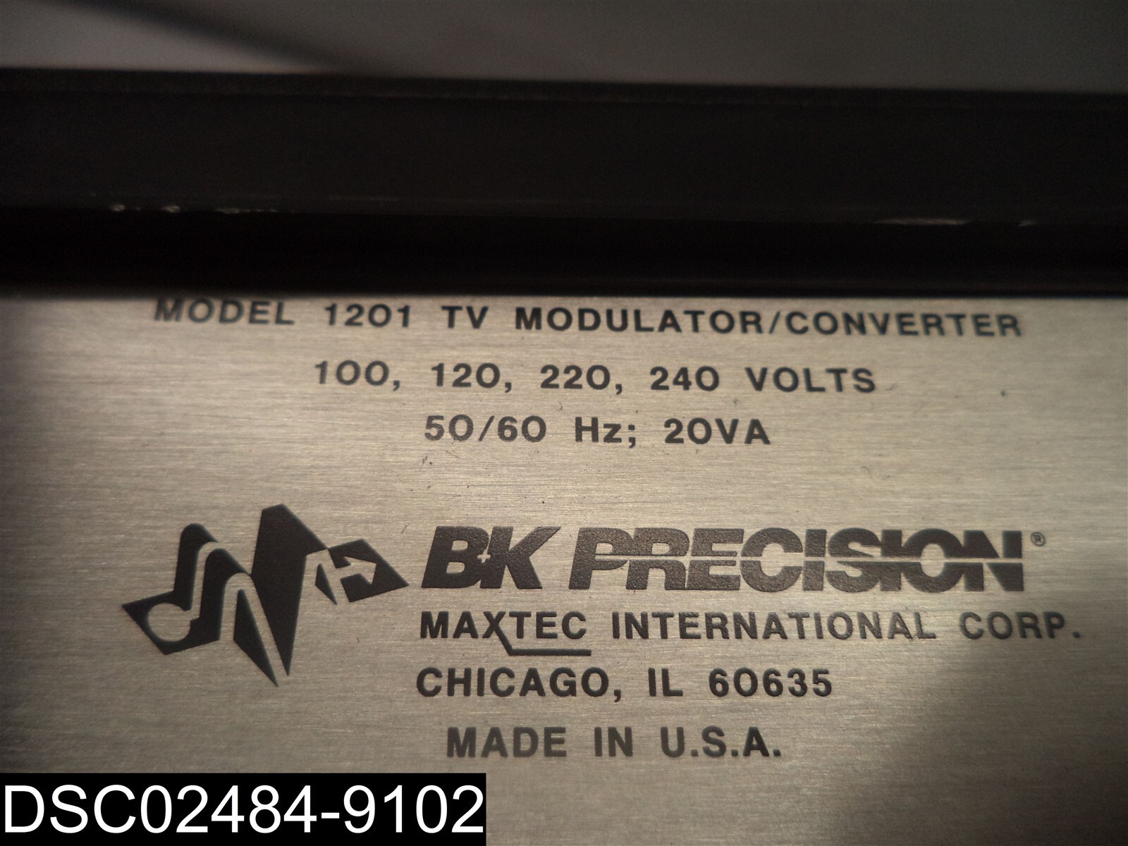 USED: BK Precision Model 1201 SR TV Modulator/Converter