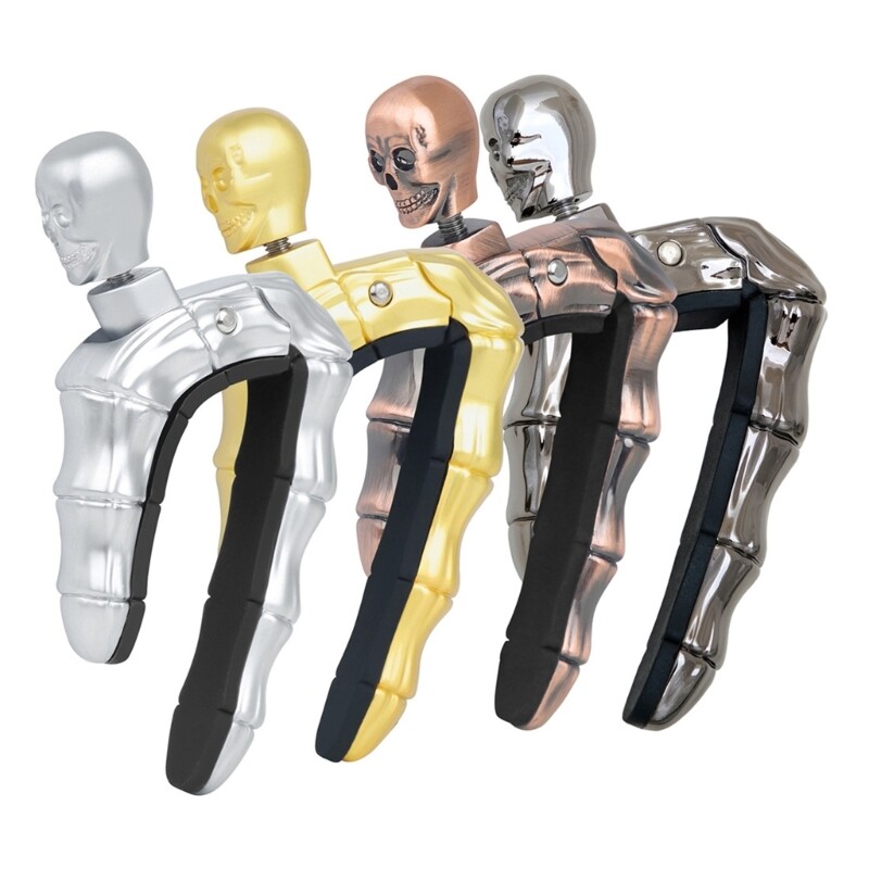 Skull Shape Guitar Capo Tone Clip for Classical Guitar, Ukulele,Mandolin, Banjos