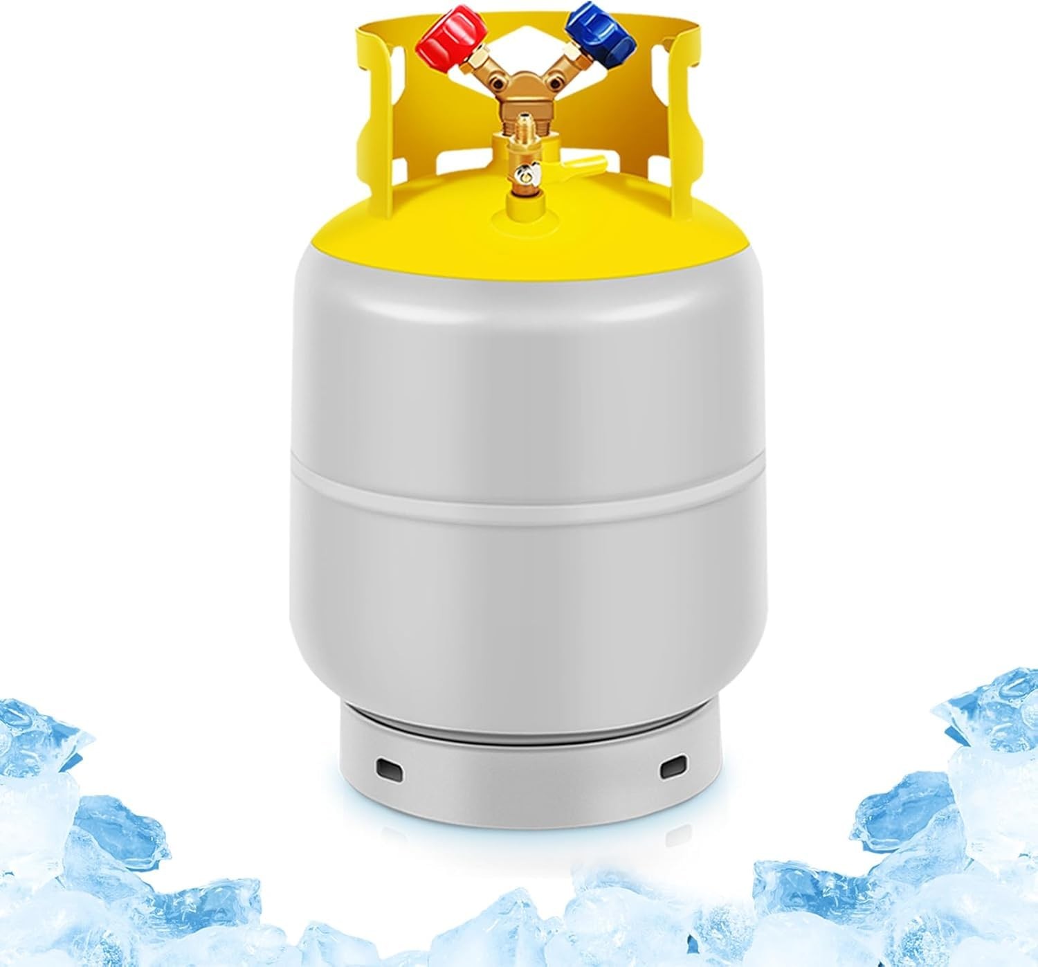 30 LB Refrigerant Recovery Tank for R12, R22, R134A, R410A Reusable Recovery ...