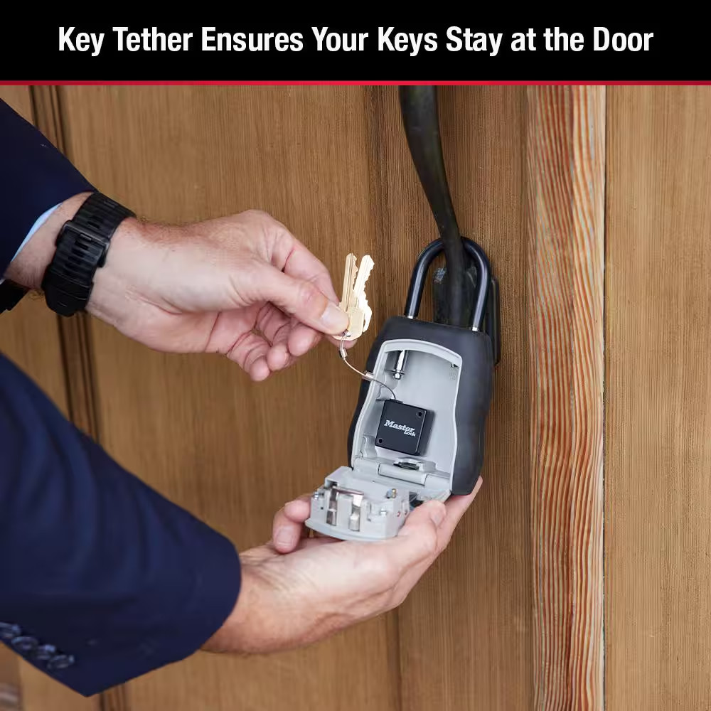 Retractable Lock Box Key Tether