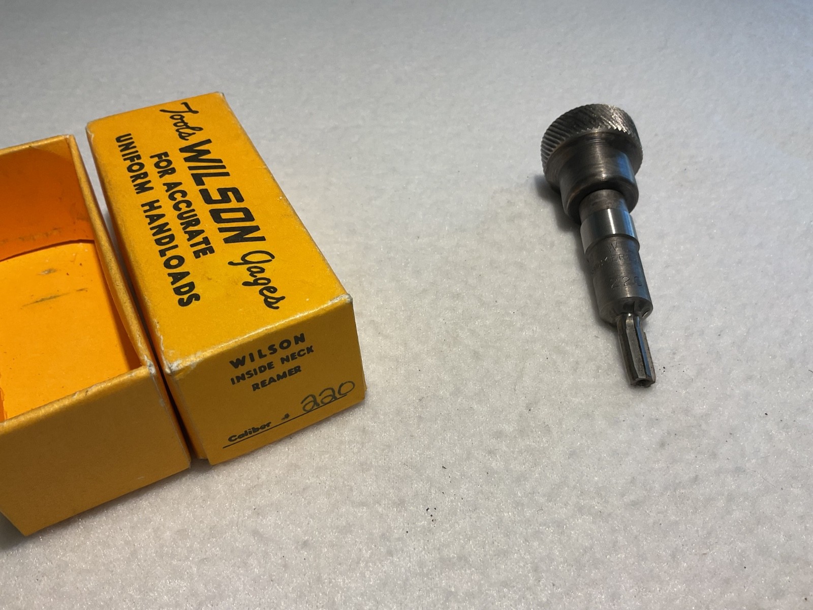 L E Wilson Inside Neck Reamer .220 CAL