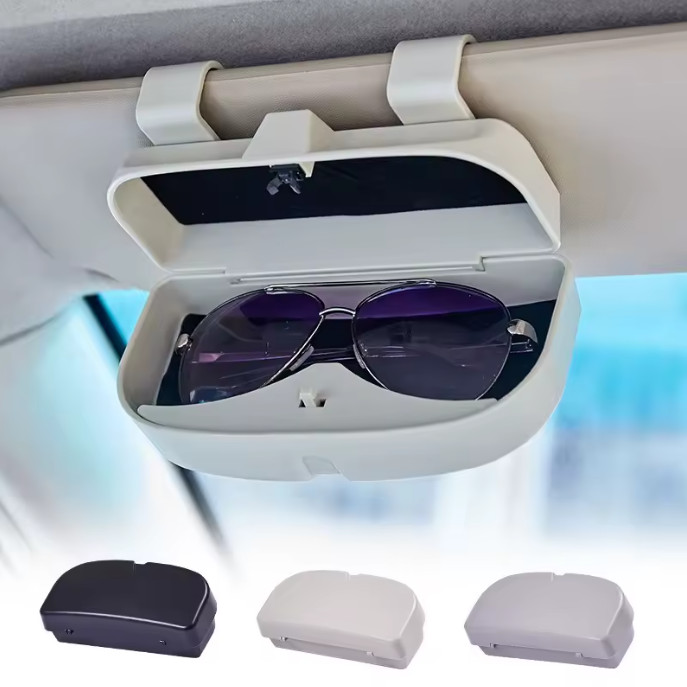 Car Sunglasses Holder Sun Visor Glasses Case Eyeglass Storage Clip Universal