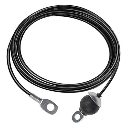 Replacement Gym Cable Fitness Pulley Cable 59.0 Inches Black with Stopper Ball