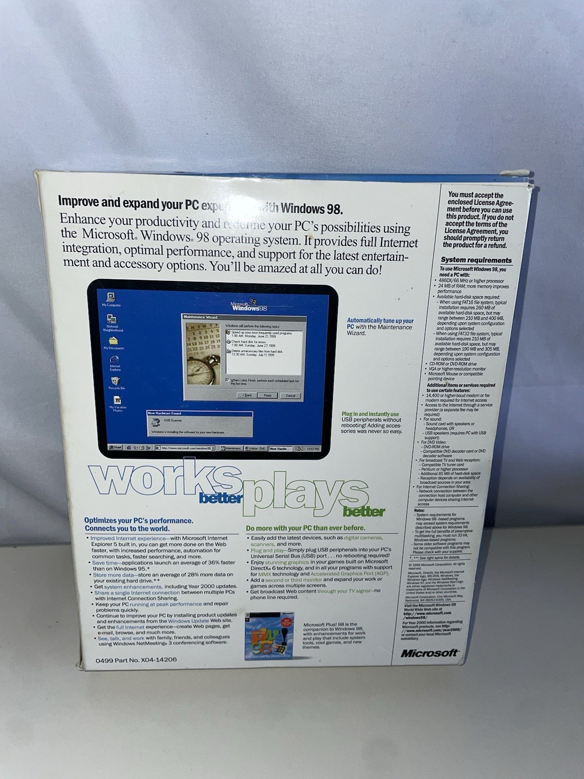 MICROSOFT WINDOWS 98 SECOND EDITION FULL OPERATING SYSTEM WIN 98 SE=RETAIL BOX=