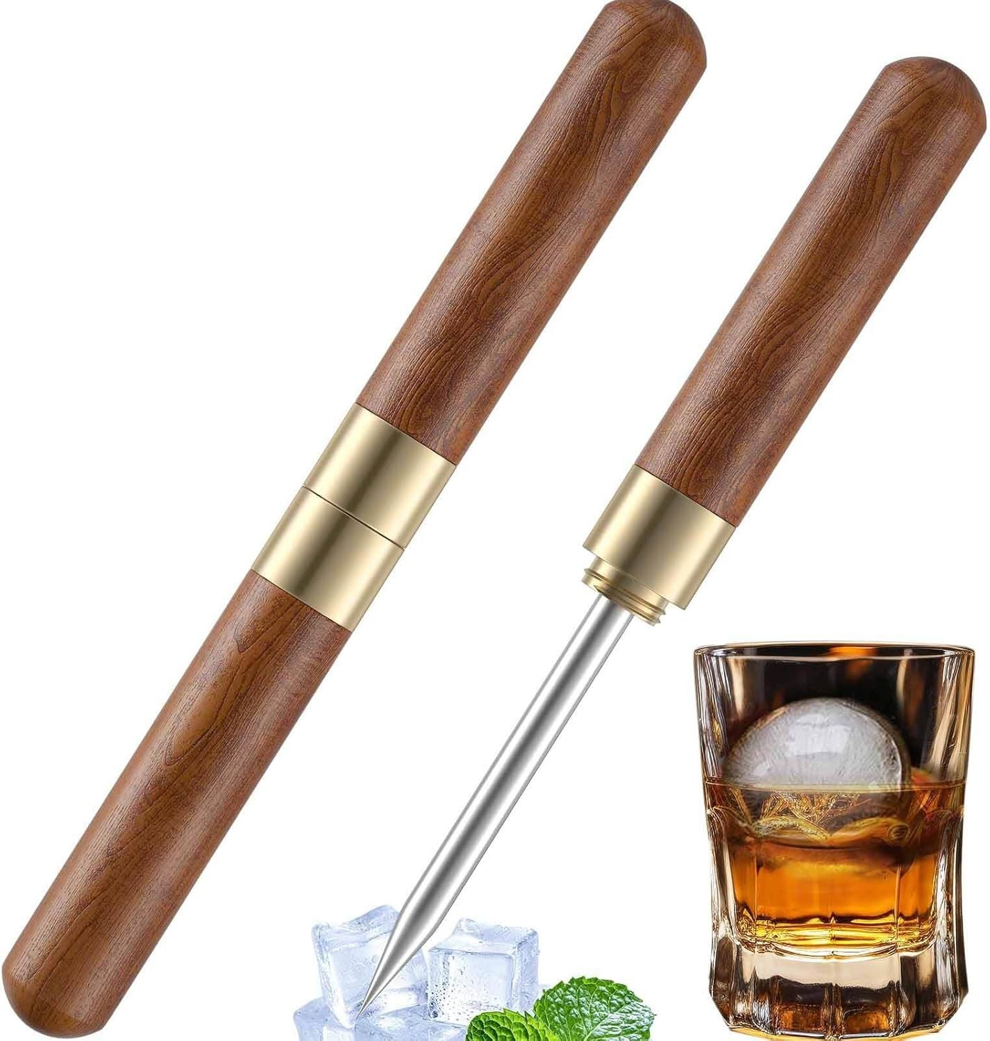 【Pack of 2】Ice Pick, Ice Pick Tool With Cover Non-Slip,Ice Picks Stainless Steel