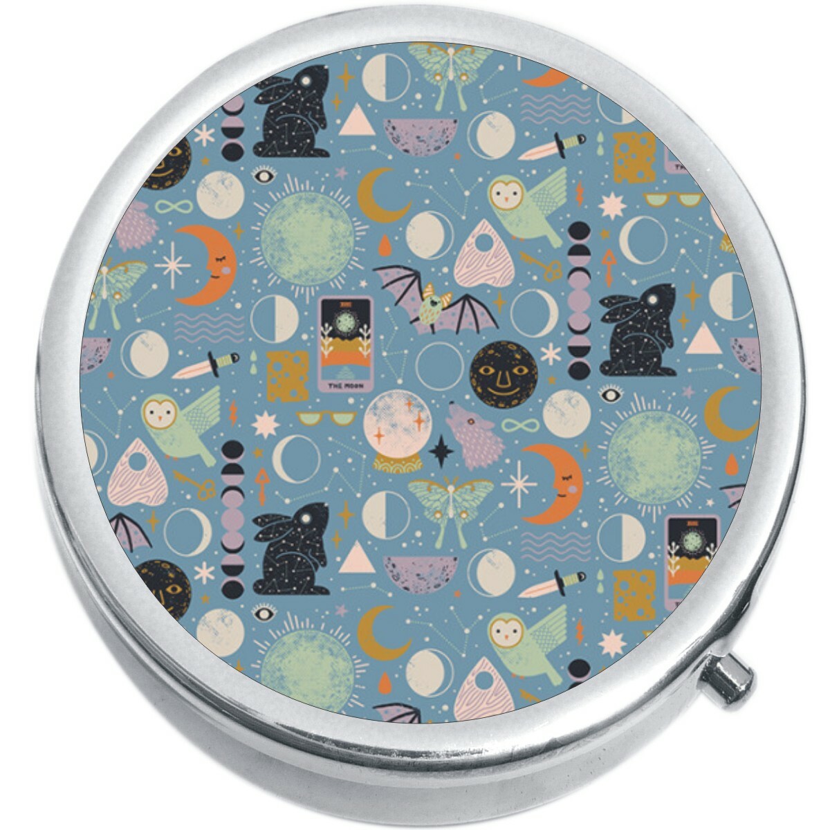 Moon Madness Medicine Vitamin Compact Pill Box