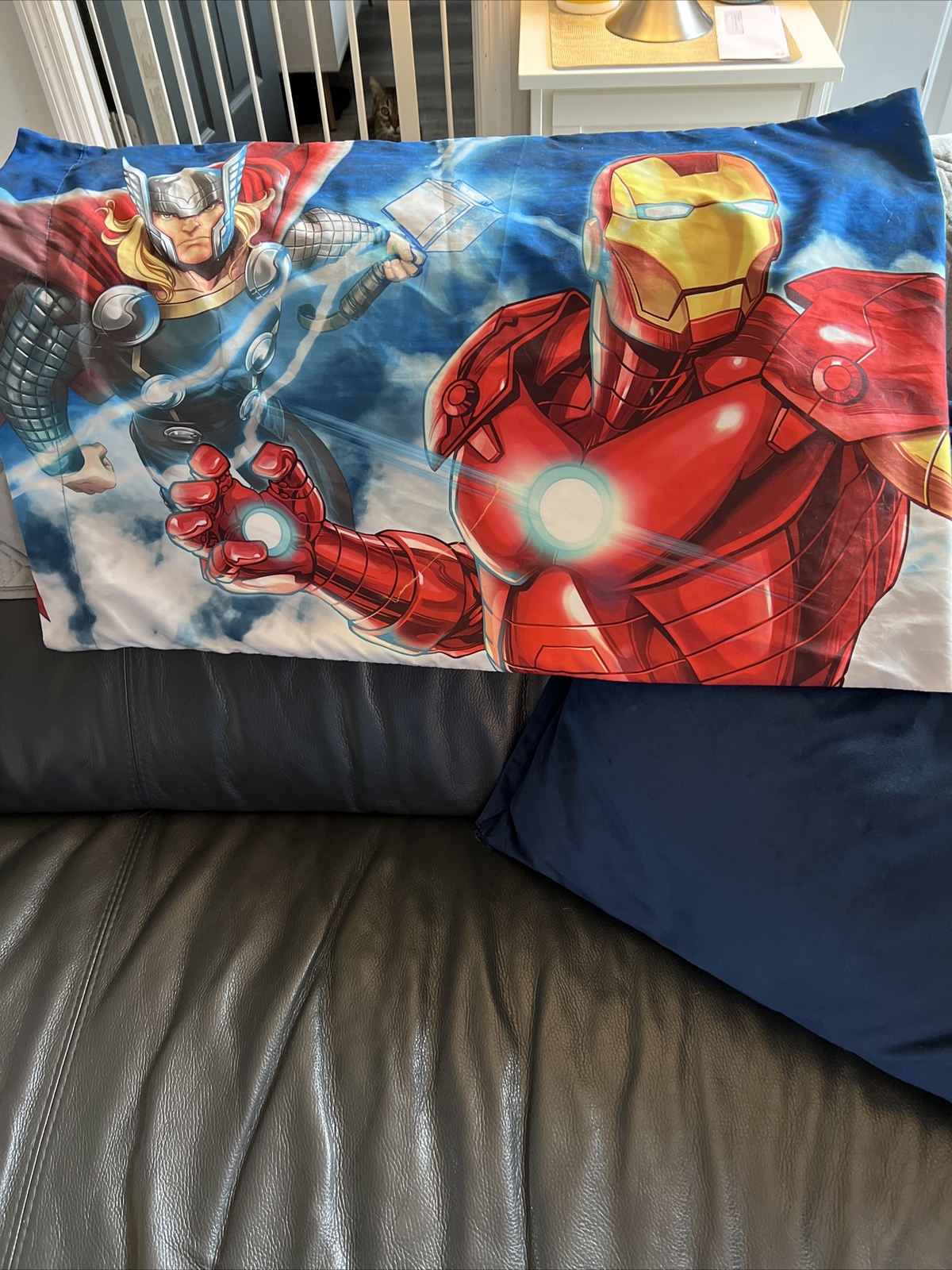 Set of 2 Disney AVENGERS And SPIDERMAN Super Heroes Pillow Cases Pair