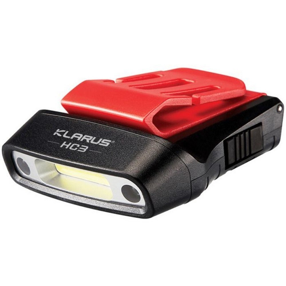 Klarus 2.44" x 1.99" x 0.91" Visor Clip Lamp With LED Rechargeable Headlamp HC3