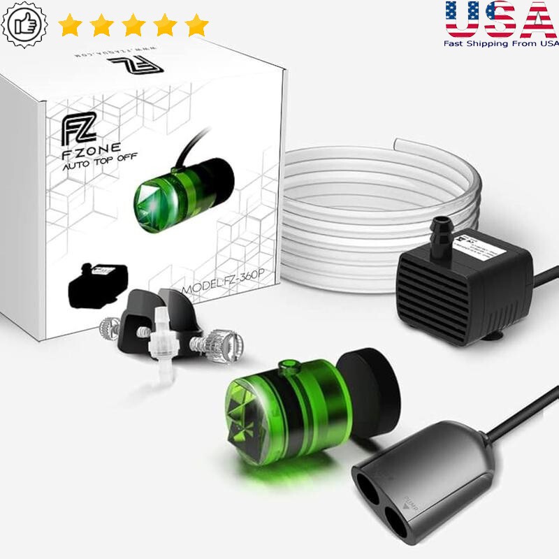 Aquarium Auto Top Off Refilling System W/ Dual Optical Sensor for Reef & Tank Us