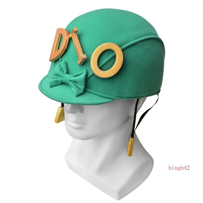 JoJo's Bizarre Adventure Diego Brando Cosplay Green Hat Unisex Halloween Prop