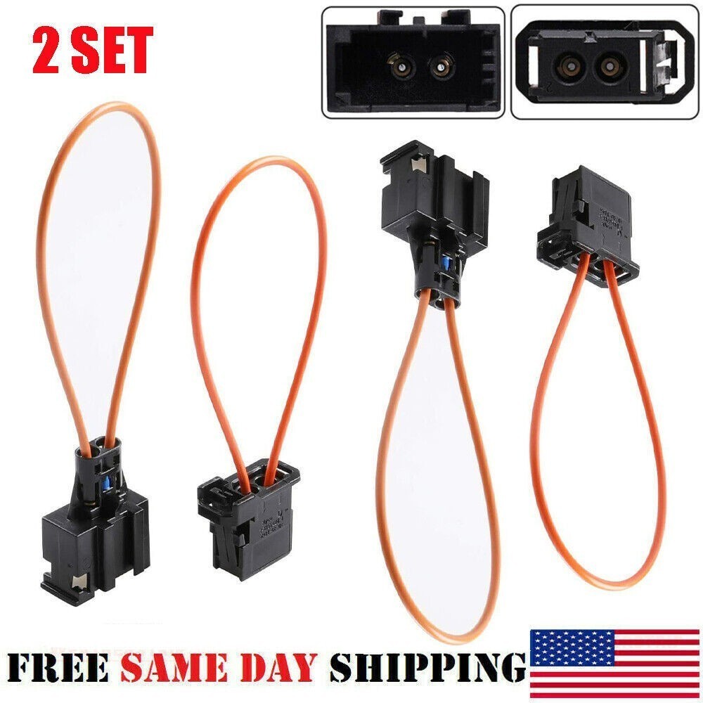 2 PAIR MOST FIBER OPTIC LOOP BYPASS MALE & FEMALE KIT ADAPTER FOR MERCEDES */