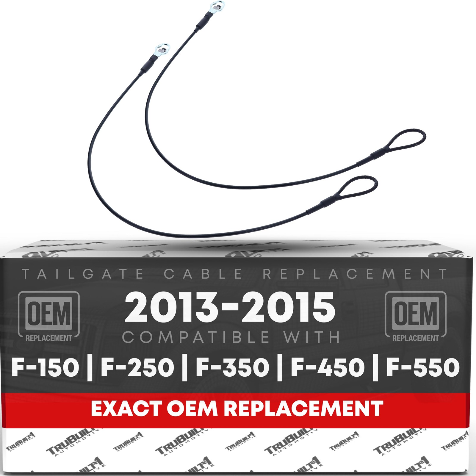 Tailgate Cable Replacement Set,, Rear Left & Right Side - Compatible with 201...