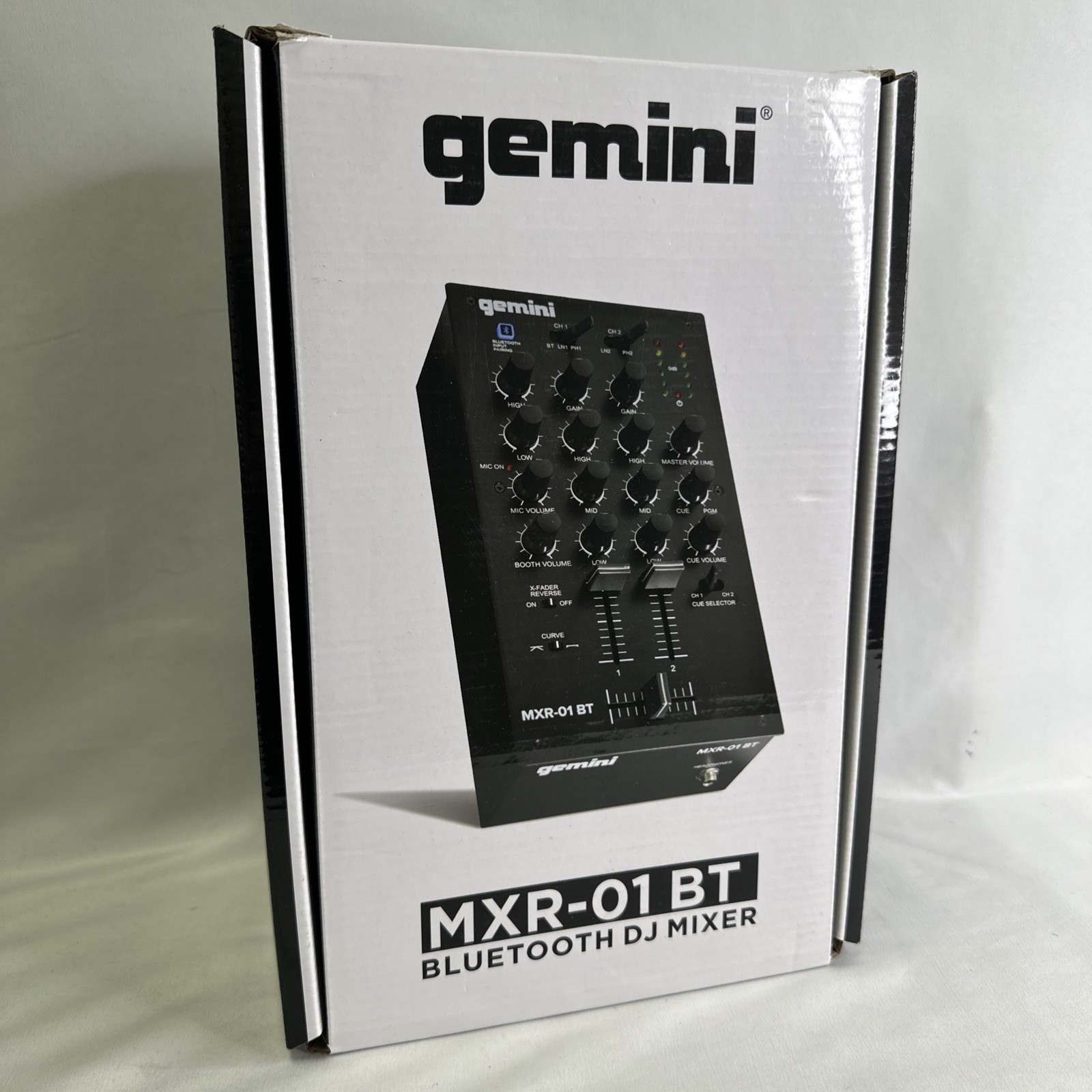Gemini Audio Equipment MXR-01BT 2-Channel Professional Mixers Bluetooth Input DJ