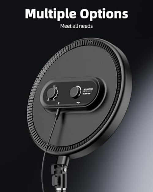 Large Ring Light with 79" Stand, 6500K Professional Full-Screen Big Ring