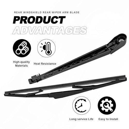 Rear Windshield Back Wiper Arm blade Set Compatible with Mazda CX 5 2013 2014