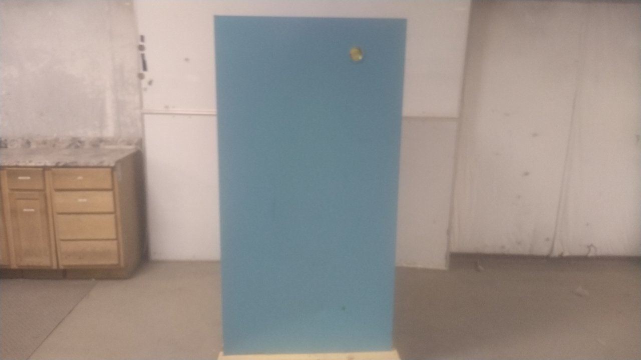 Justrite 896022 60 Gal Storage Capacity Blue Steel Corrosives Safety Cabinet