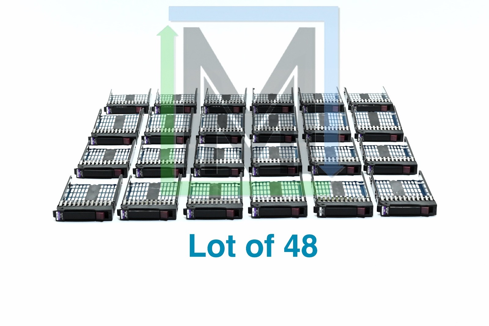 LOT OF 48 500223-001 HPE HP 2.5" SFF HARD DRIVE TRAY CADDIES PROLIANT SERVER DL