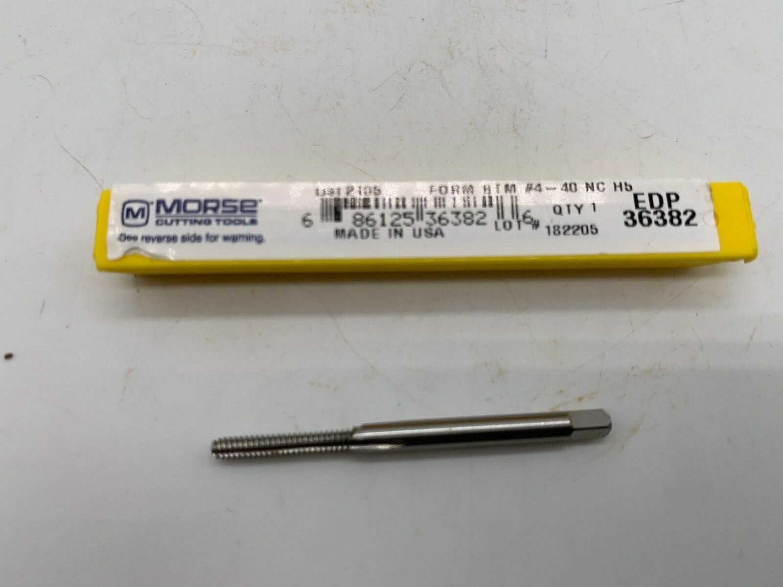 Morse 36382 4-40 H5 Bottoming Thread Forming Taps, New USA Made